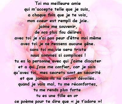 Pour toi ma meilleure amie Jessica